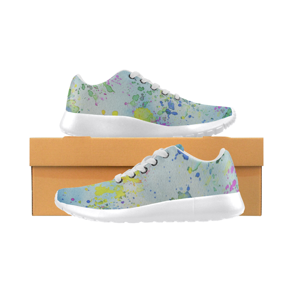 Watercolors splashes Women’s Running Shoes (Model 020)