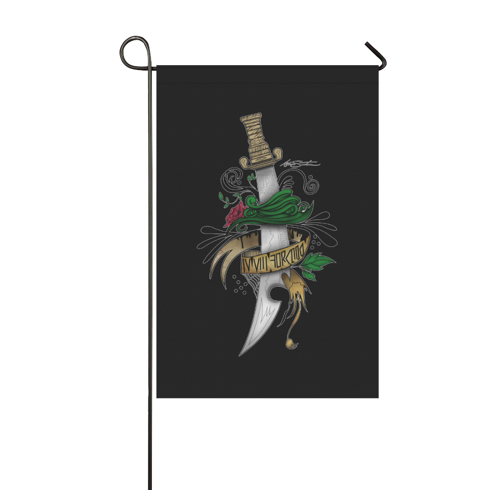 Symbolic Sword Garden Flag 12‘’x18‘’（Without Flagpole）