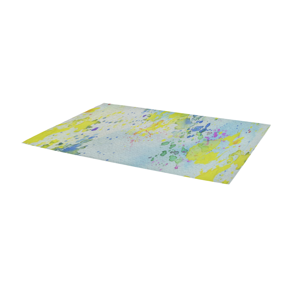 Watercolors splashes Area Rug 9'6''x3'3''