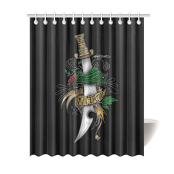 Symbolic Sword Shower Curtain 69"x84"