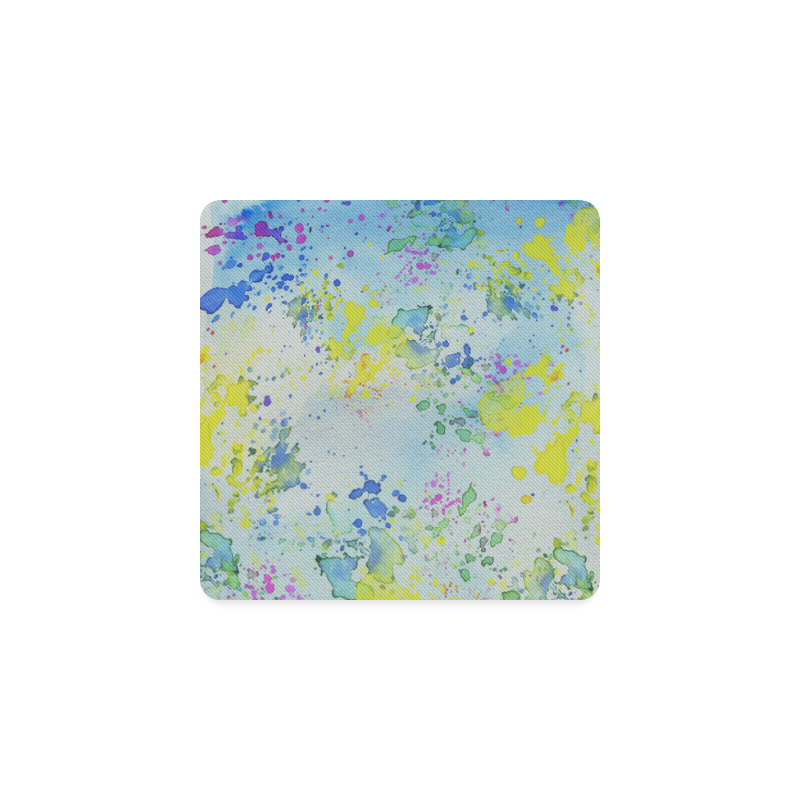 Watercolors splashes Square Coaster