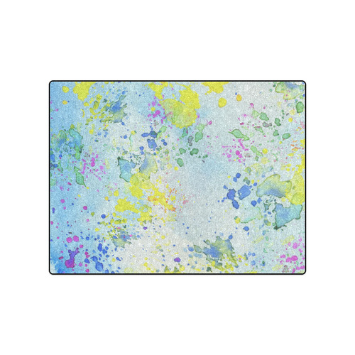 Watercolors splashes Blanket 50"x60"