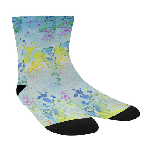 Watercolors splashes Crew Socks