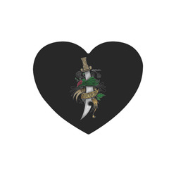 Symbolic Sword Heart-shaped Mousepad
