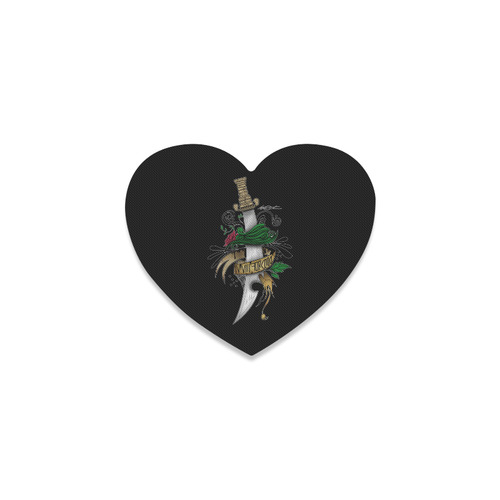 Symbolic Sword Heart Coaster