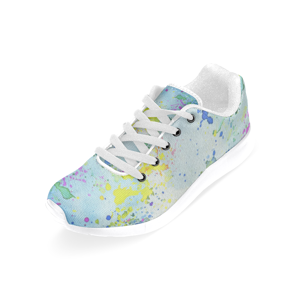 Watercolors splashes Women’s Running Shoes (Model 020)