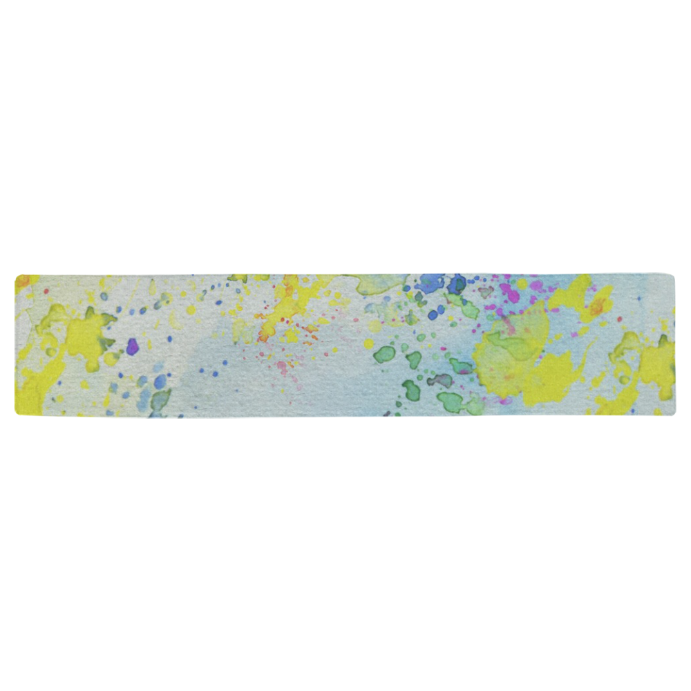 Watercolors splashes Table Runner 16x72 inch
