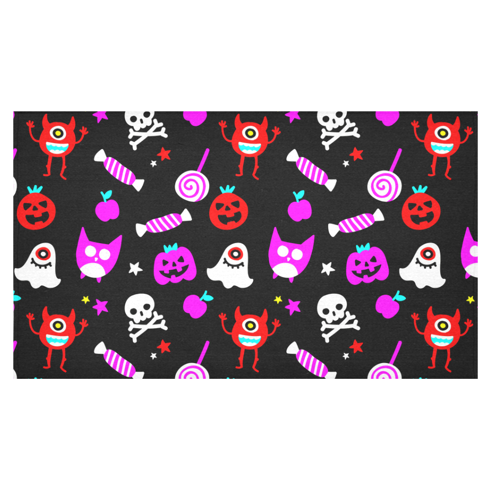 Funny Halloween Pumpkin Ghost Monster Candy Cotton Linen Tablecloth 60"x 104"