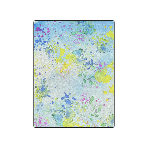 Watercolors splashes Blanket 50"x60"