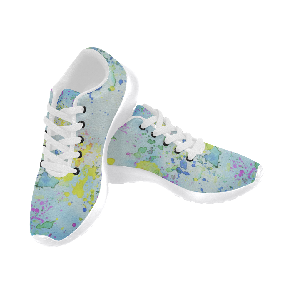 Watercolors splashes Men’s Running Shoes (Model 020)