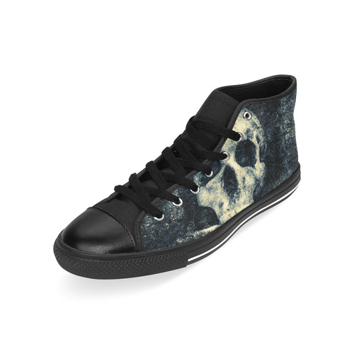 Man Skull In A Savage Temple Halloween Horror Men’s Classic High Top Canvas Shoes /Large Size (Model 017)