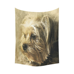 Darling Dogs 2 Cotton Linen Wall Tapestry 60"x 80"