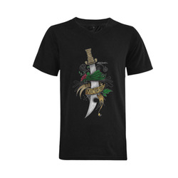 Symbolic Sword Men's V-Neck T-shirt (USA Size) (Model T10)