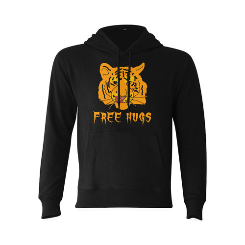 Tiger Licks His Lips Free Hugs Funny Romantic Oceanus Hoodie Sweatshirt (NEW) (Model H03)