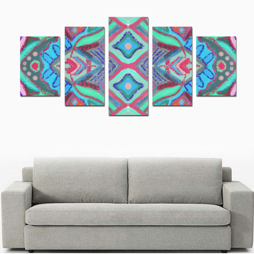 coral 5 Canvas Print Sets D (No Frame)