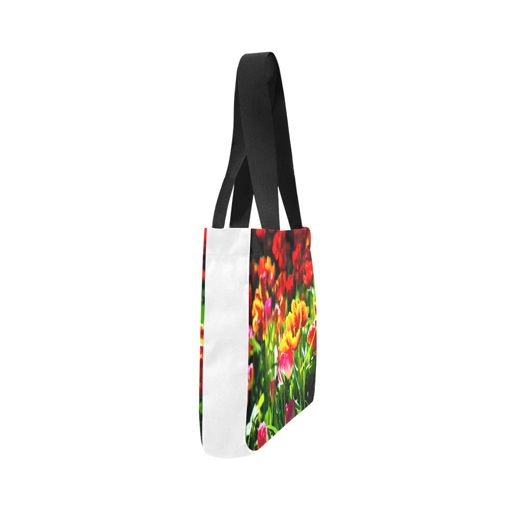 Colorful tulip flowers chic spring floral beauty Canvas Tote Bag 02 Model 1603 (Two sides)