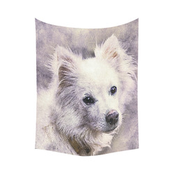 Darling Dogs 5 Cotton Linen Wall Tapestry 60"x 80"