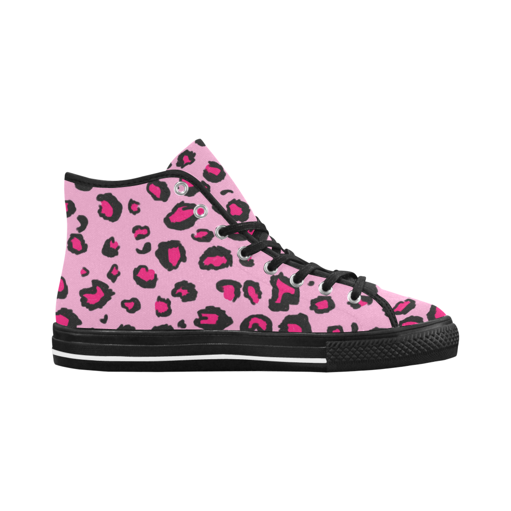 Pink Leopard Vancouver H Women's Canvas Shoes (1013-1)