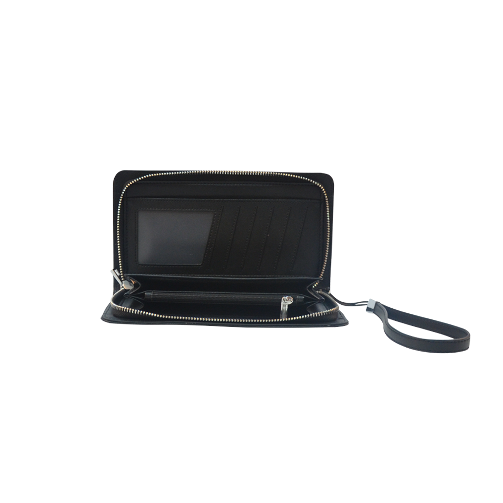 Awesome running black horses Men's Clutch Purse （Model 1638）