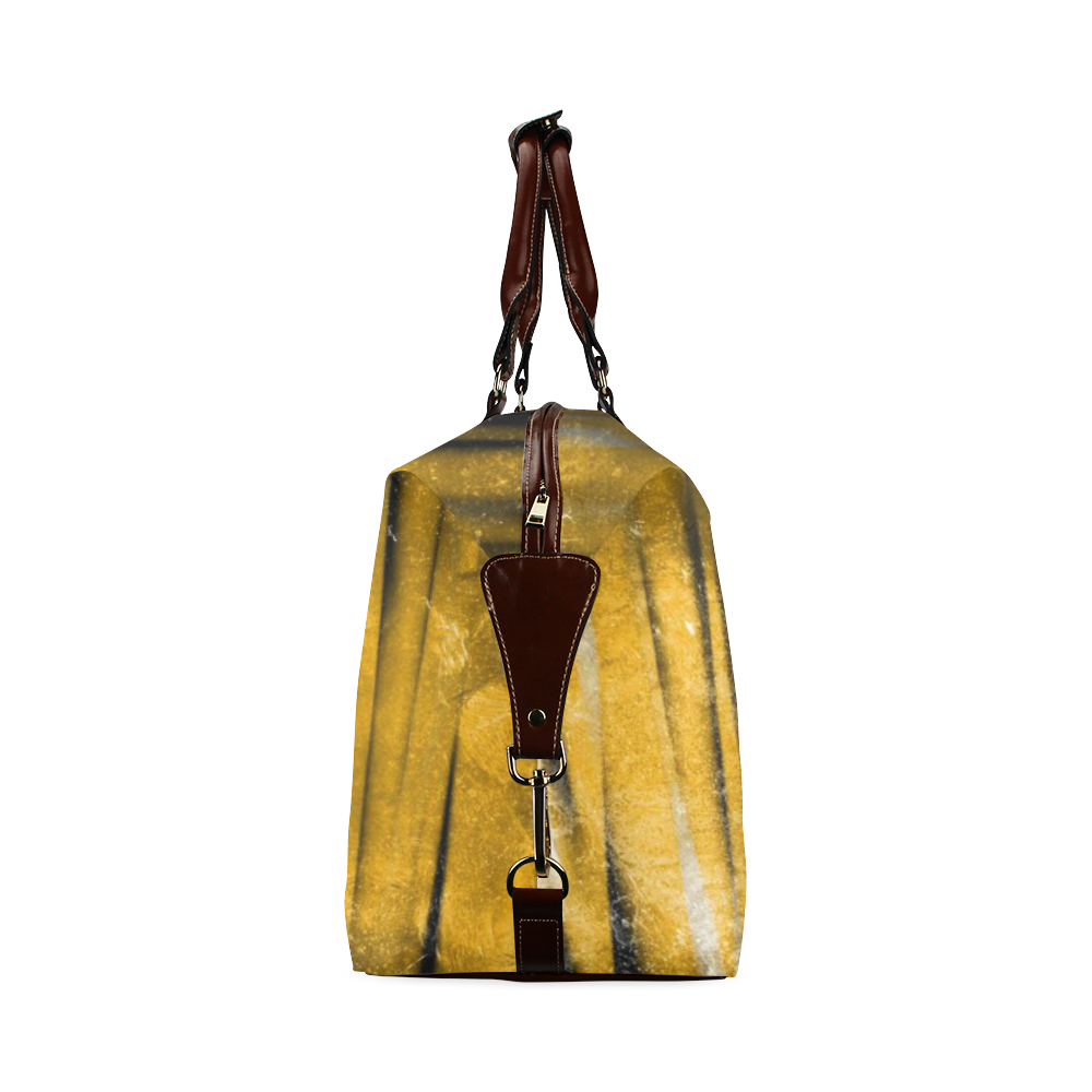 Golden copper stripes Classic Travel Bag (Model 1643) Remake