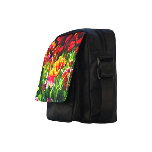 Tulip Flower Colorful Beautiful Spring Floral Crossbody Nylon Bags (Model 1633)