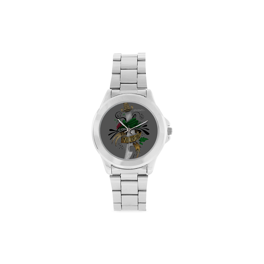 Symbolic Sword Unisex Stainless Steel Watch(Model 103)