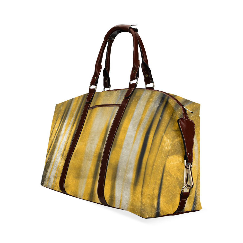 Golden copper stripes Classic Travel Bag (Model 1643) Remake