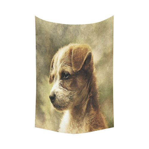 Darling Dogs 3 Cotton Linen Wall Tapestry 60"x 90"