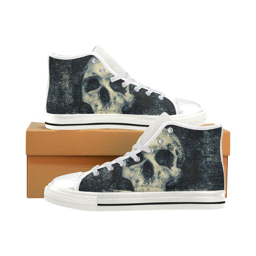 Man Skull In A Savage Temple Halloween Horror Men’s Classic High Top Canvas Shoes (Model 017)