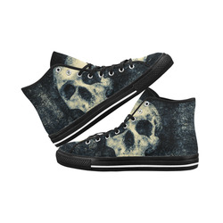 Man Skull In A Savage Temple Halloween Horror Vancouver H Women's Canvas Shoes (1013-1)