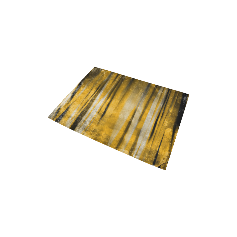 Golden copper stripes Area Rug 2'7"x 1'8‘’
