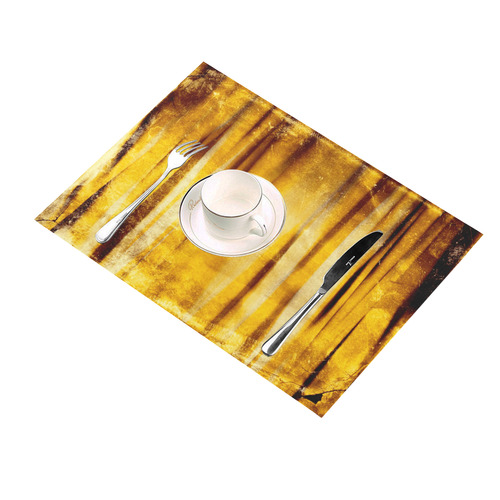Golden copper stripes Placemat 14’’ x 19’’ (Set of 4)