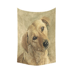 Darling Dogs 1 Cotton Linen Wall Tapestry 60"x 90"