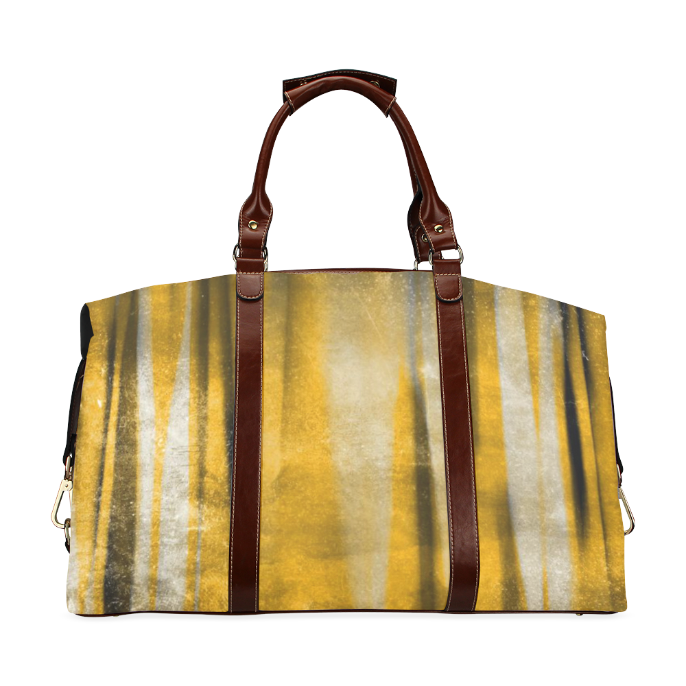 Golden copper stripes Classic Travel Bag (Model 1643) Remake