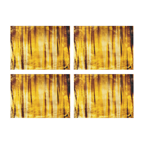 Golden copper stripes Placemat 14’’ x 19’’ (Set of 4)