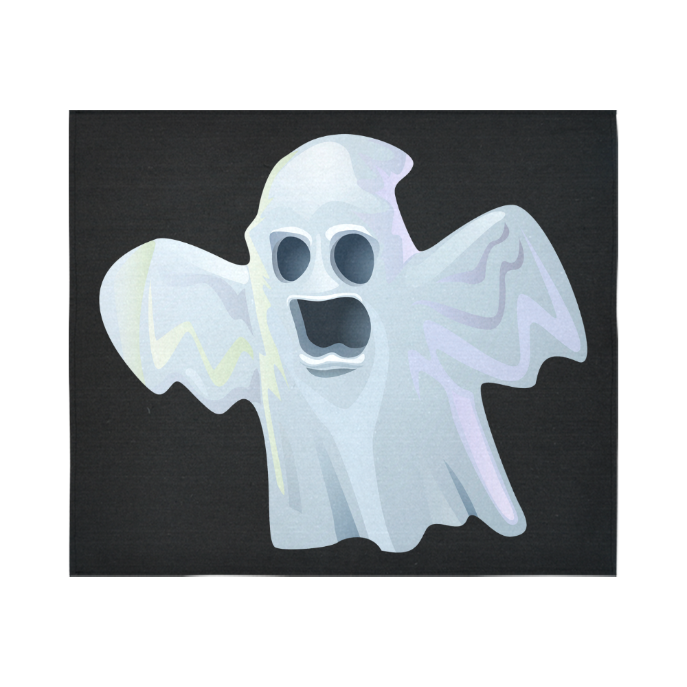 Scary White Sheet Halloween Ghost Costume Cotton Linen Wall Tapestry 60"x 51"