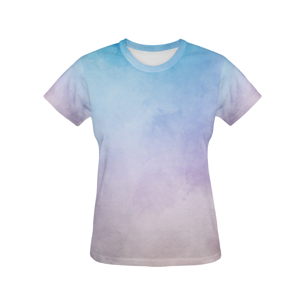 Lovely Aquarell Moves All Over Print T-Shirt for Women (USA Size) (Model T40)