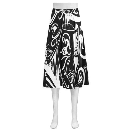 Zodiac - Gemini Mnemosyne Women's Crepe Skirt (Model D16)