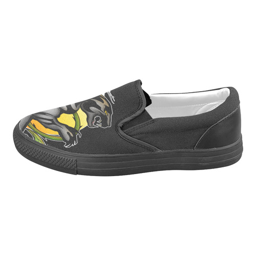 Panther Slip-on Canvas Shoes for Men/Large Size (Model 019)