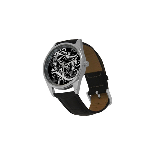 Zodiac - Gemini Men's Casual Leather Strap Watch(Model 211)