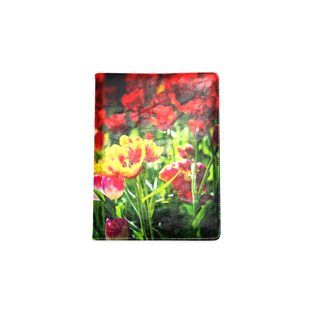 Colorful tulip flowers chic spring floral beauty Custom NoteBook B5