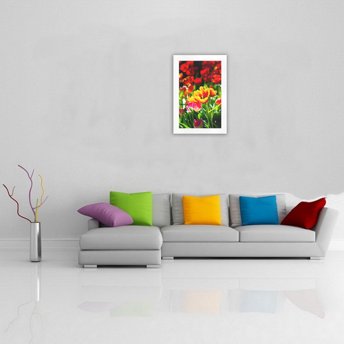 Tulip Flower Colorful Beautiful Spring Floral Art Print 19‘’x28‘’