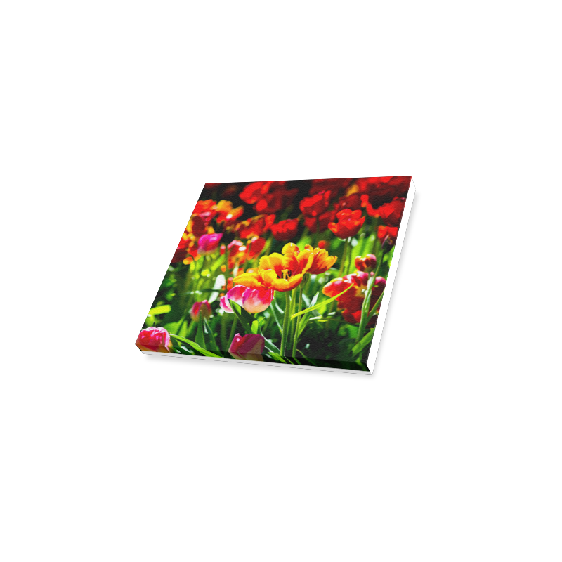 Tulip Flower Colorful Beautiful Spring Floral Canvas Print 6"x4"