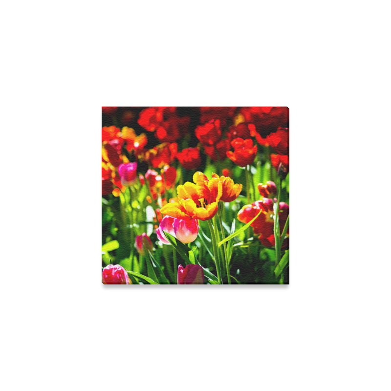 Tulip Flower Colorful Beautiful Spring Floral Canvas Print 6"x4"