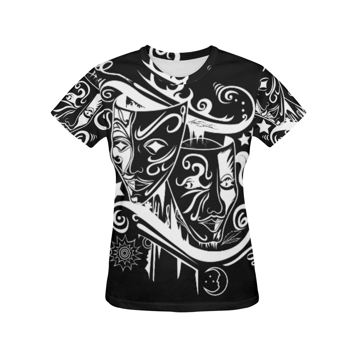 Zodiac - Gemini All Over Print T-Shirt for Women (USA Size) (Model T40)