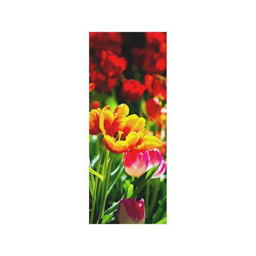 Tulip Flower Colorful Beautiful Spring Floral Quarter Socks