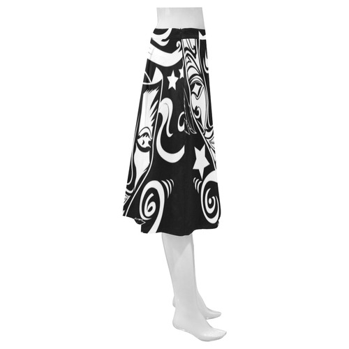 Zodiac - Gemini Mnemosyne Women's Crepe Skirt (Model D16)