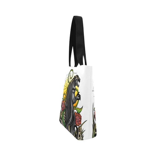 Panther Canvas Tote Bag (Model 1657)