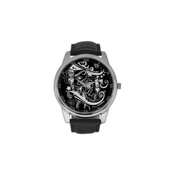 Zodiac - Gemini Men's Leather Strap Large Dial Watch(Model 213)