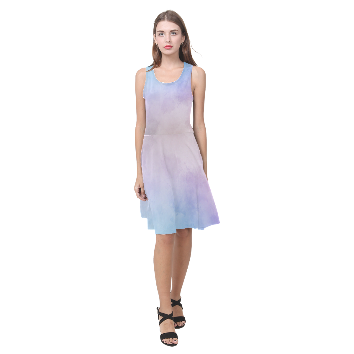 Lovely Aquarell Moves Atalanta Casual Sundress(Model D04)